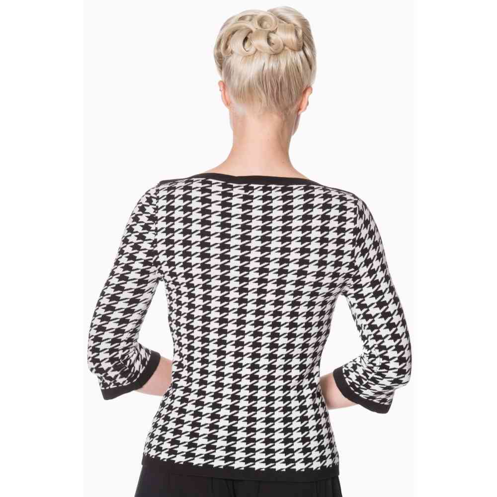 Dancing Days - Izzy Longsleeve top - Zwart/Wit